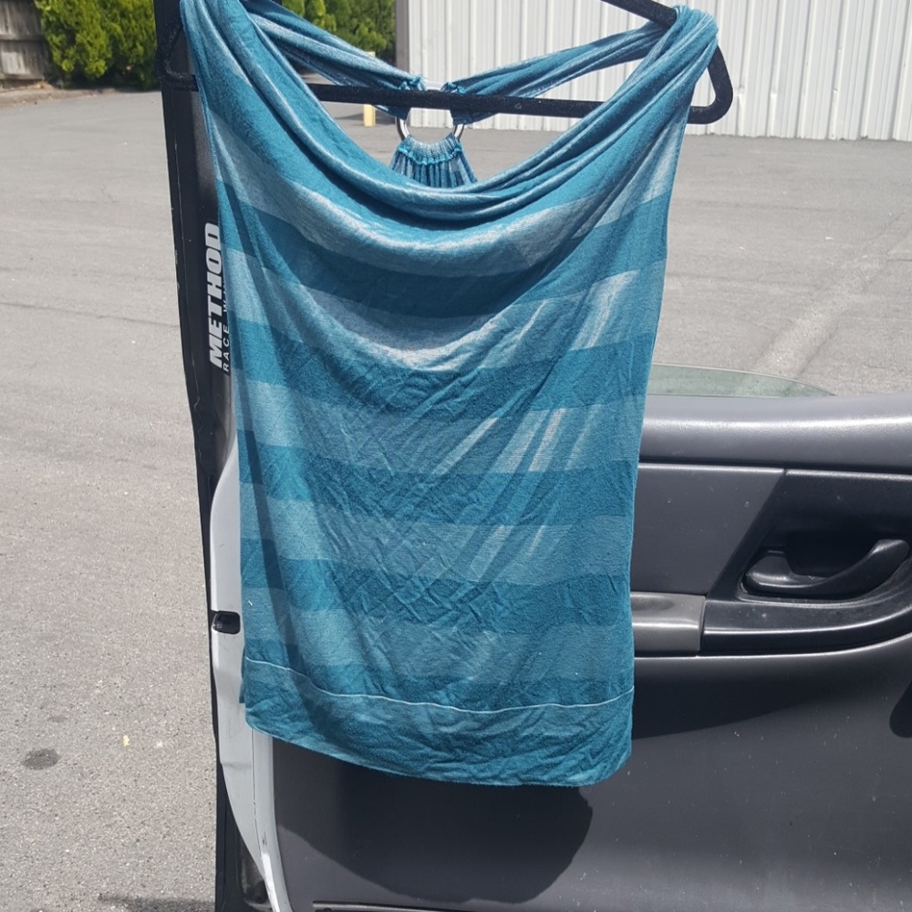 Tank top with cowl in front
